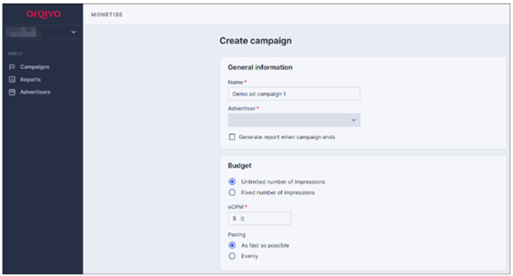 Create campaigns
